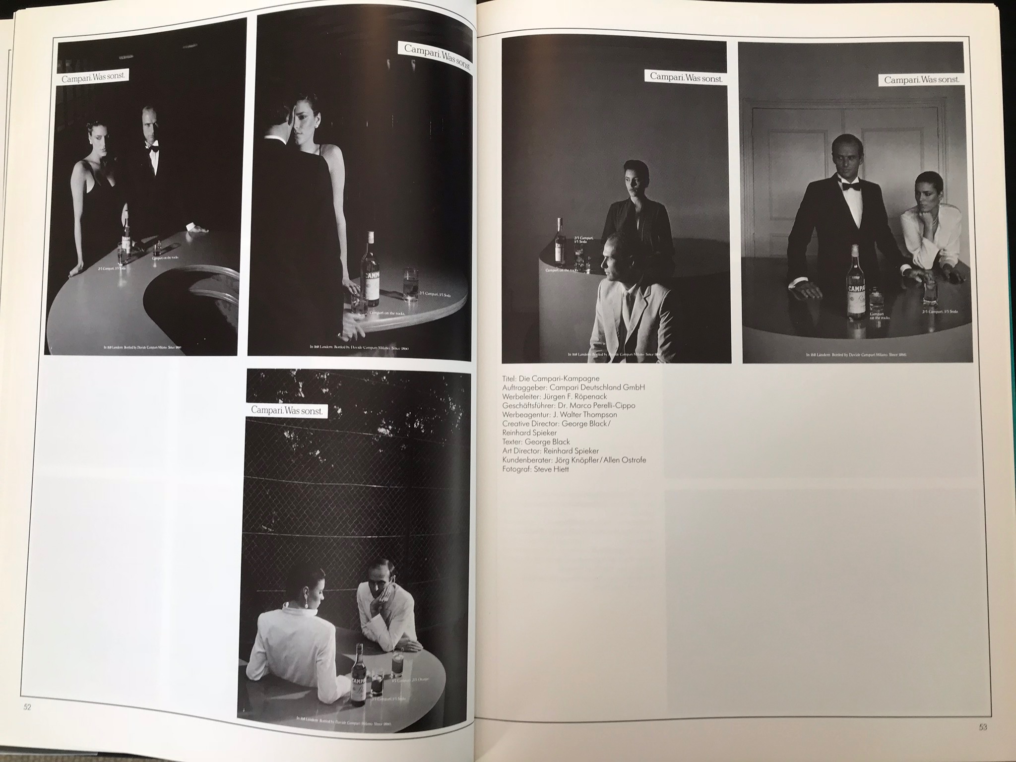Campari-Kampagne von Reinhard Spieker, ADC-Dokumentation
