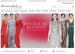 Bildschirmfoto Dresscoded-Shop