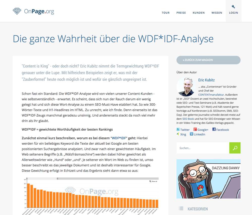 WDF*IDF-Analyse