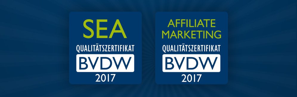 BVDW-Zertifikate SEA + Affiliate