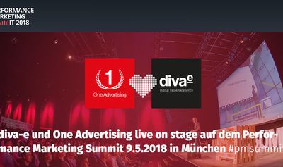 One Advertising + diva-e auf dem Performance Marketing Summit 2018