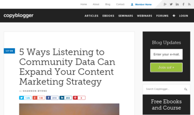 5 Tipps, wie man anhand von Community-Daten Ihrer Zielgruppe die eigene Content Marketing Strategie ausbaut.