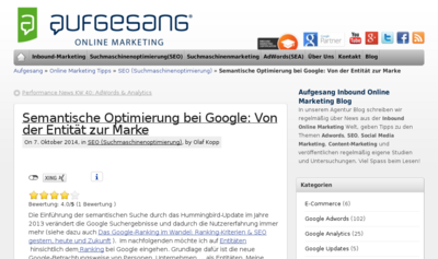 Google Semantische Optimierung