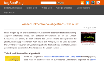 Linktauscherei und Linkauferei ist Out