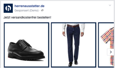 Dynamic Product Ads herrenausstatter.de